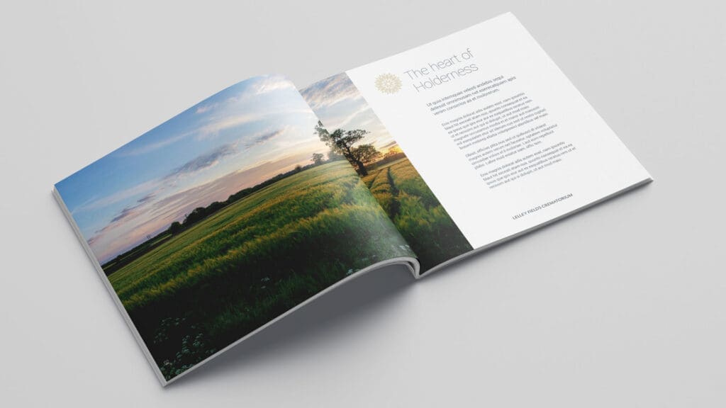 lelley fields crematorium brochure design