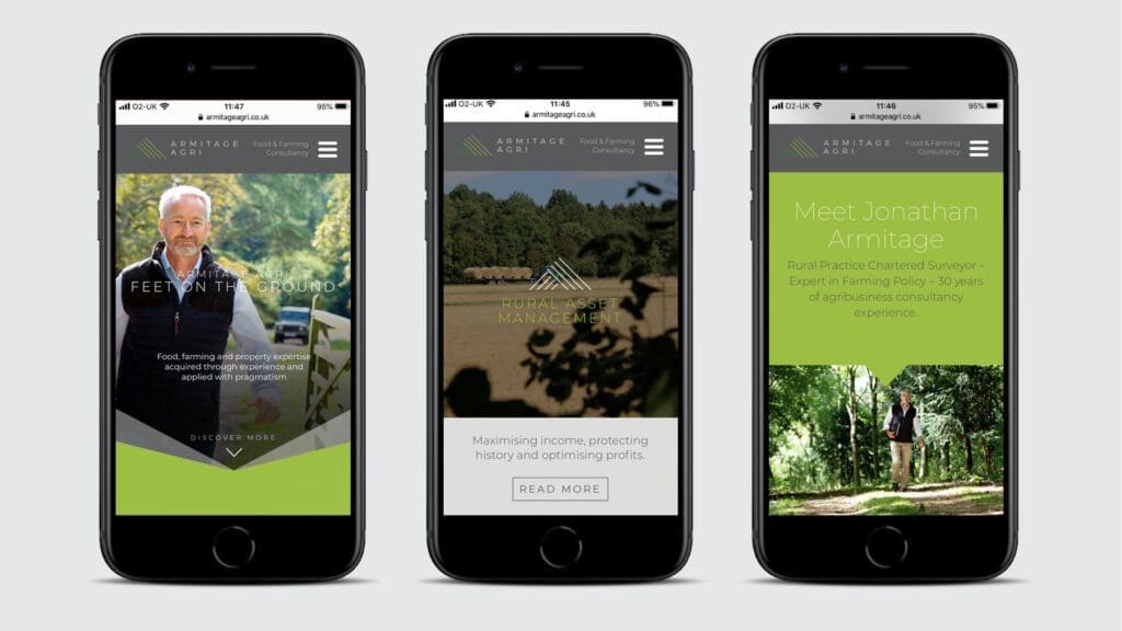 armitage agri brand - on mobile