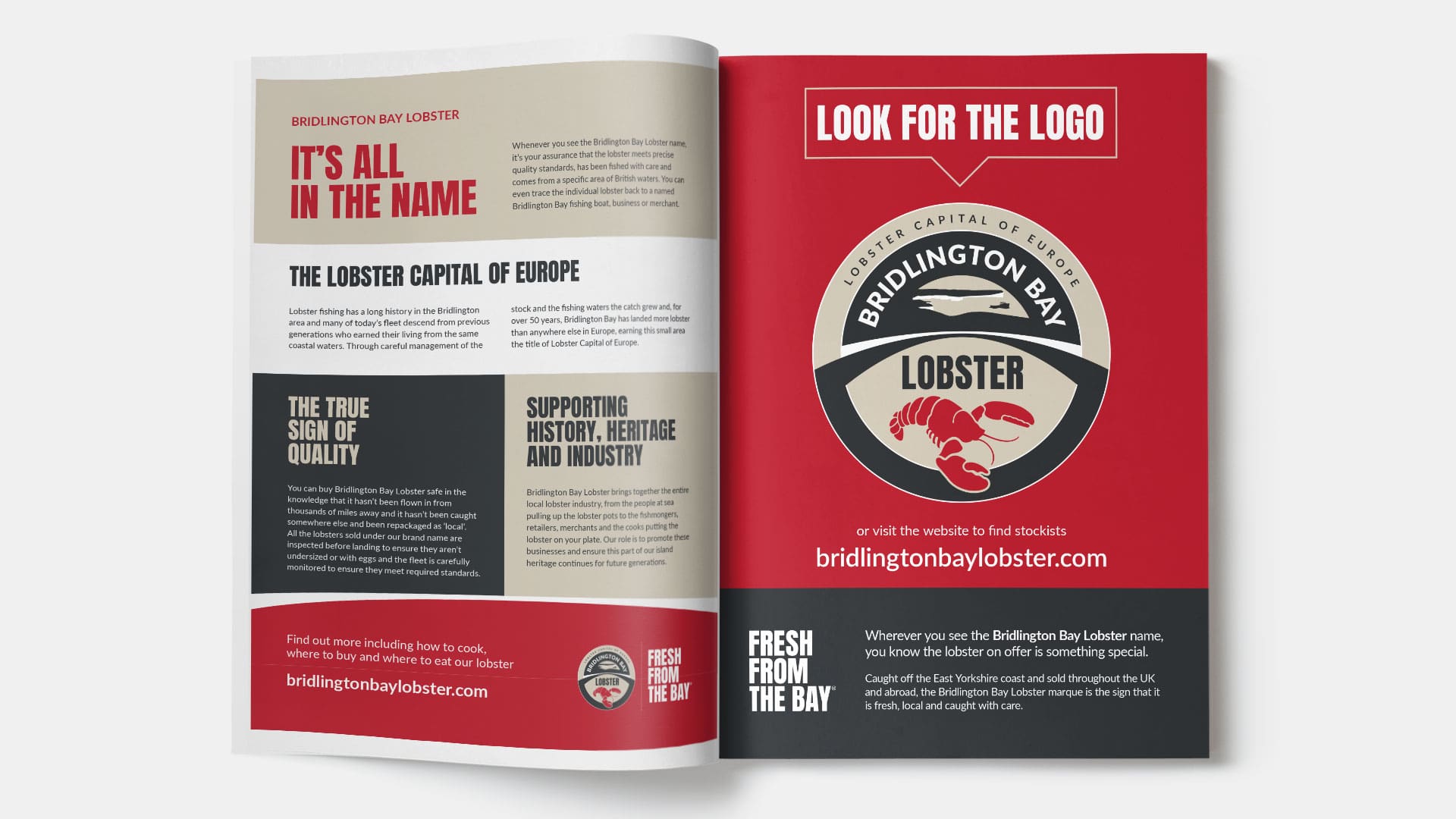 look for the logo magazine ad