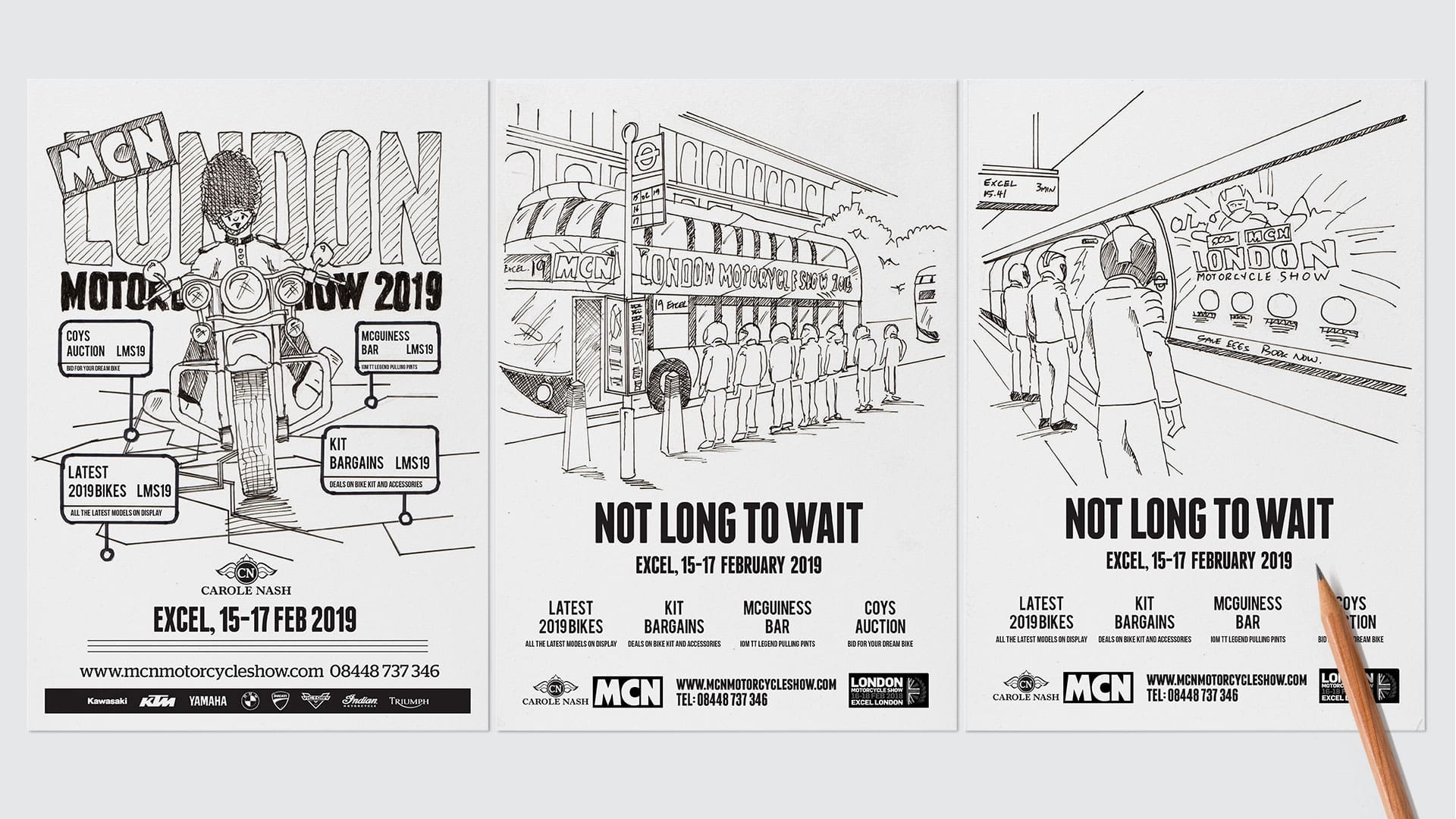 london motorcycle show campaign creative