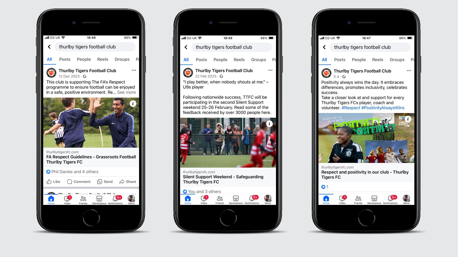 Thurlby Tigers social media