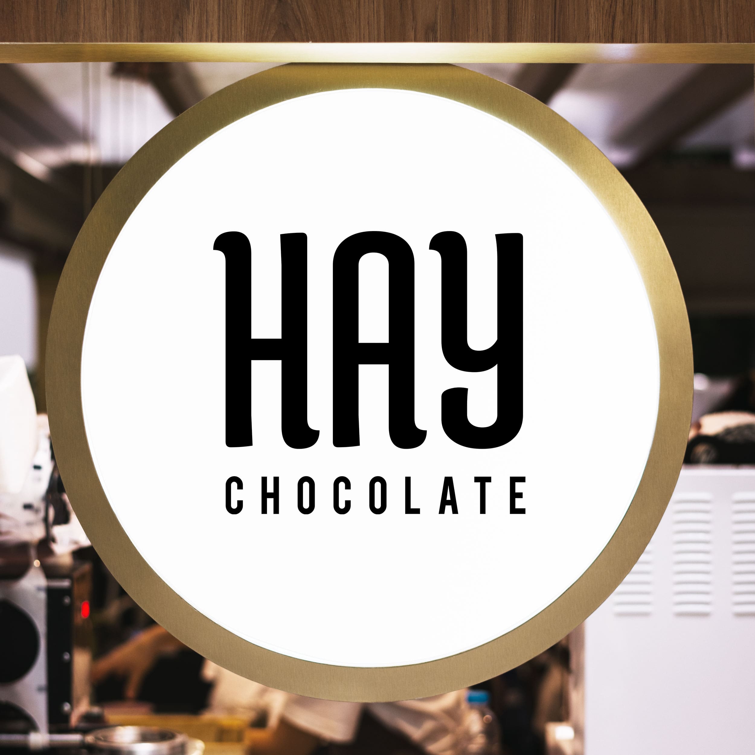 hay chocolate in-store branding