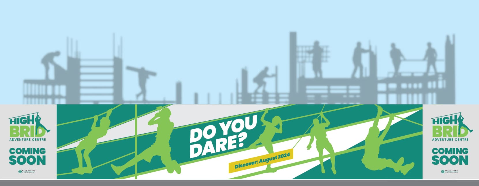 leisure branding - highbrid hoarding