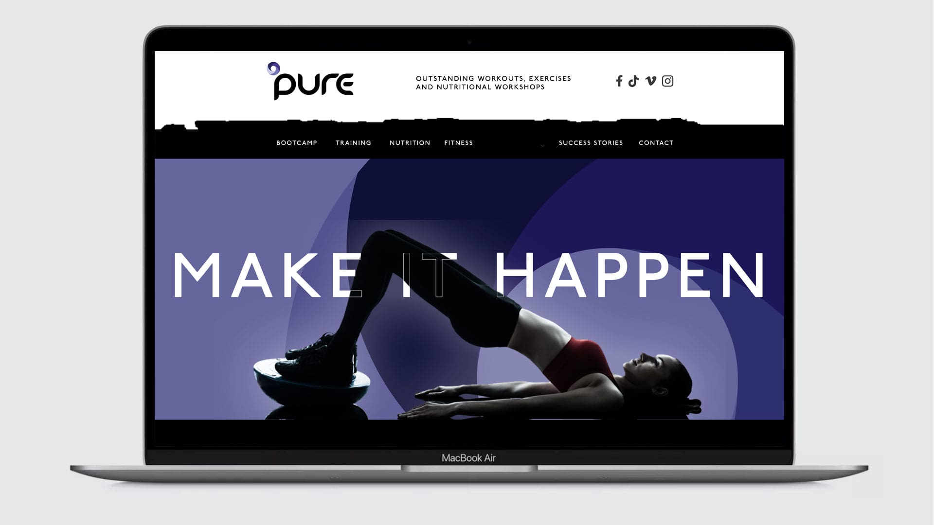 pure website design