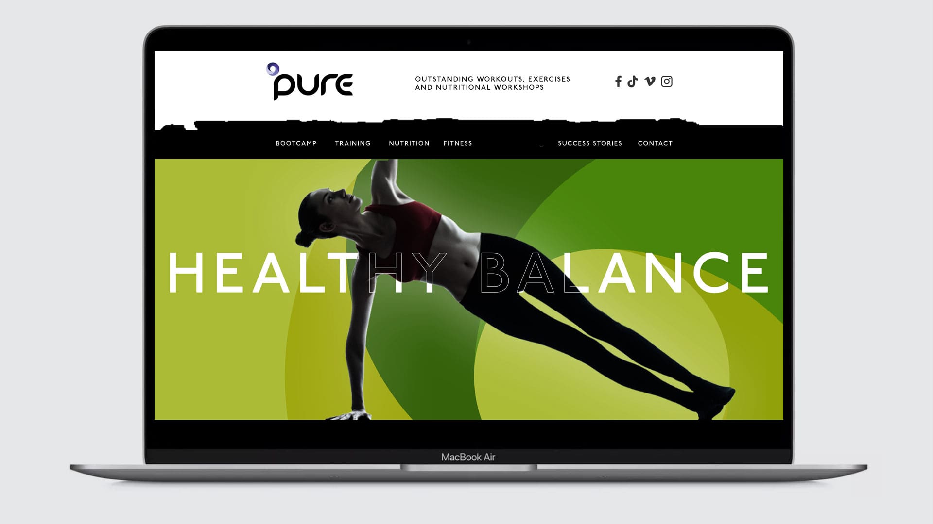 pure website design