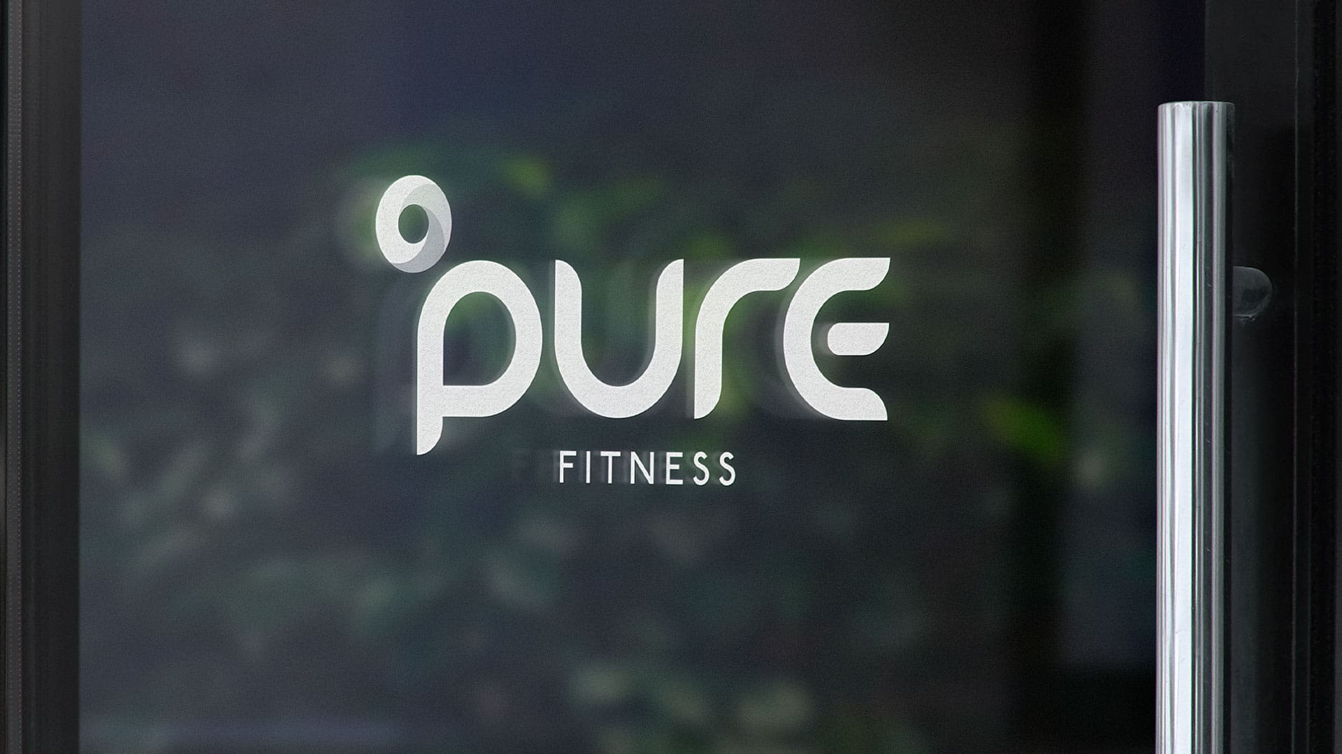 fitness branding - pure window decal